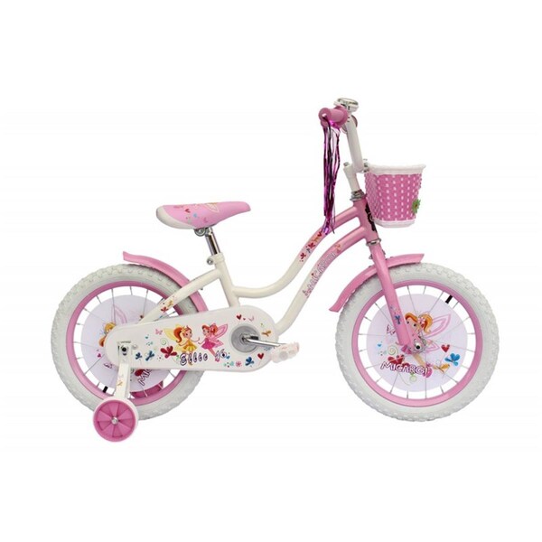 Micargi ELLIE-G-16-WHI-PK 16 in. Girls Bicycle, White & Pink MI332864 - main